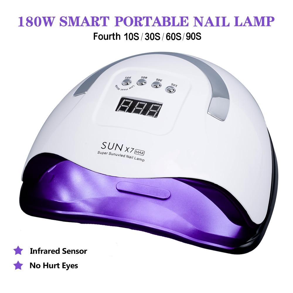 SUN X7 Max All Gel Nail Lamp Auto 57LED UV Lamp Мощная быстросохнущая сушилка для ногтей Профессиональная лампа для сушки ногтей