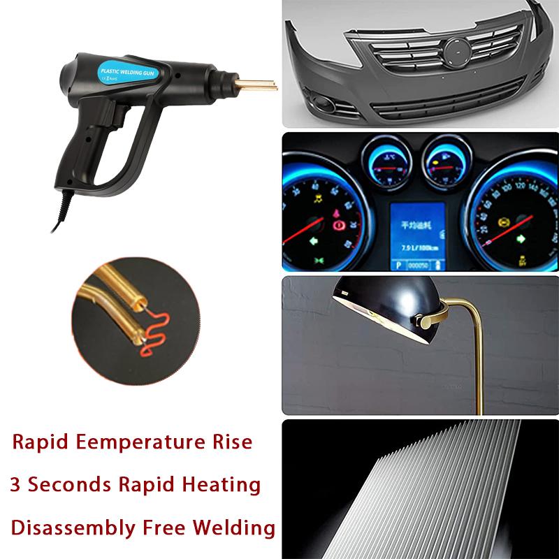 70W Hot Stapler Plastic Welding Machine Car Bumper Repair Kit Plier 4 Wave Staples Welding Repairing Machine Welder Gun Repair