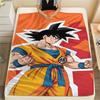 Фланелевое одеяло с принтом персонажей Dragon Ball, Высококачественное, Удобное для всех сезонов, Декор для дома, Тепло и уют, Идеально для рождественских подарков