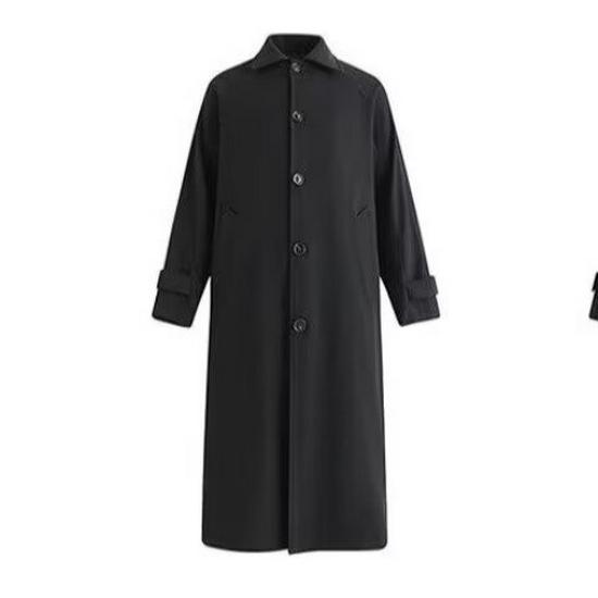 Женский ветрозащитный плащ petite средней длины в японском стиле с воротником-куклой, свободный крой - Весна 2025