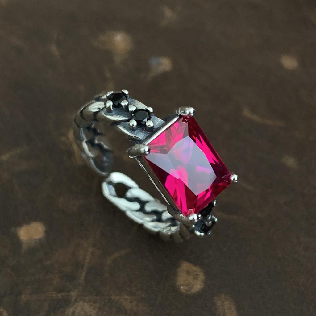 Винтажные изумрудные разноцветные квадратные кольца с цирконием для женщин, регулируемое кольцо с геометрическим рисунком, модные украшения для вечеринок