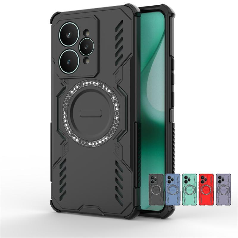 For Realme 15 5G Case For Realme 15 Pro Anti-knock Magnetic Adsorption Wireless Charge Back Cover For Realme 15 Case 6.8 Inch