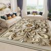 3D Gorgeous Flower Carpet for Living Room Luxury Home Bedroom Decor Large Area Soft Rugs Anti-Slip Cloakroom Floor Mats Washable