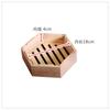 Wooden Hexagonal Steamer Chinese Dim Sum Steamed Grid Multi-size Heat Resistant Household Pastry Steamer Kitchen Cookware Tool