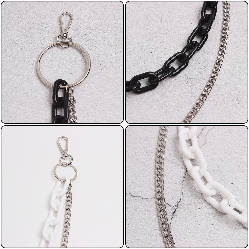 Флуоресцентный цвет Хип-хоп поясная цепь Цветок Бандана Поясной шарм Уличная цепь для брюк Цепь для джинсов Цепь для брюк Цепь для кошелька