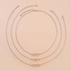 3 Pieces Sister Heart-shaped Short Necklaces Stainless Steel Best Friend Necklace Suitable for 3 Sister and 3 Friends