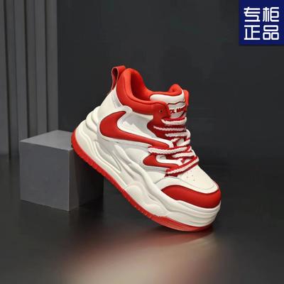 Круглая головка универсальная модная женская студенческая обувь весна-осень 2025 года, новые высокие маленькие белые туфли, женские милые туфли для занятий спортом на платформе