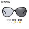 BENZEN Photochromic Polarized Sunglasses Women UV 400 Chameleon Sun Glasses Driver Driving Goggle Anti-glare Shades BS6661