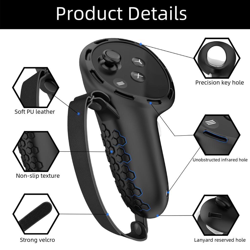 In-Stock Silicone Protective Cover for Meta Quest 3/Quest 3s VR Controllers