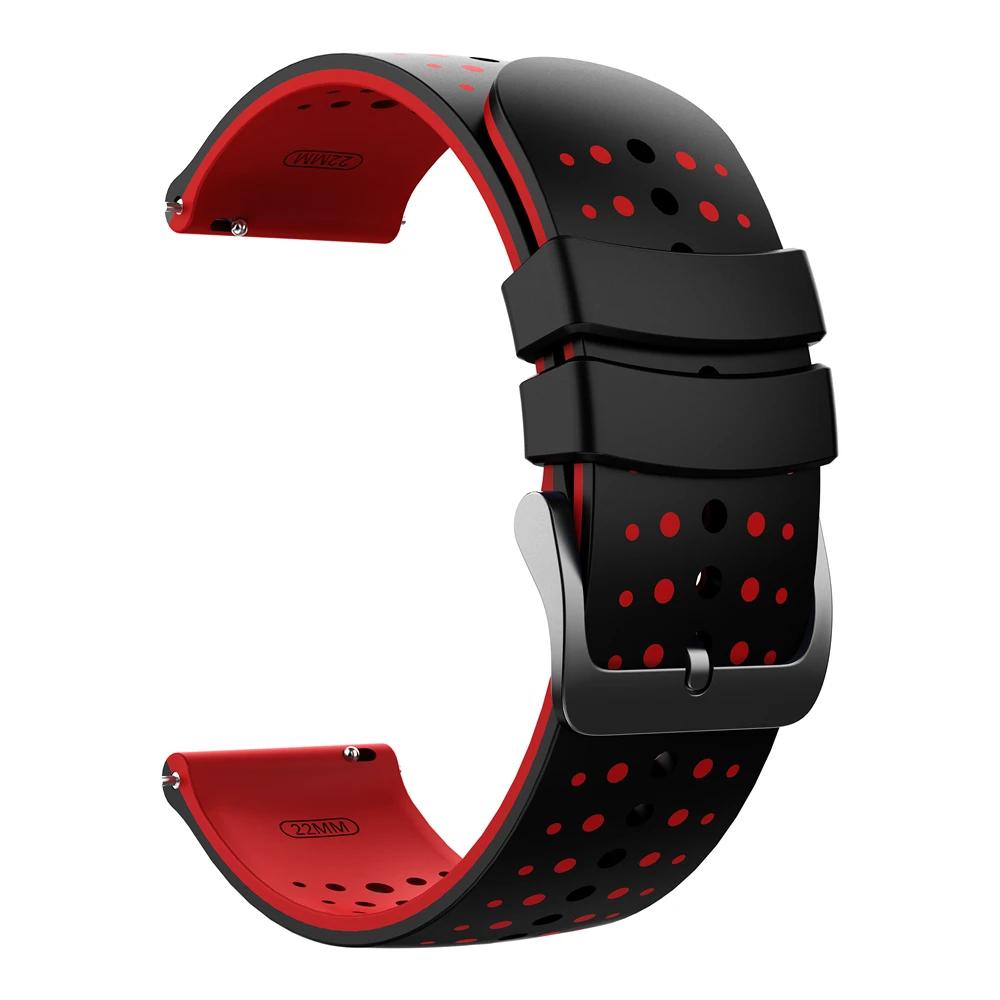 22 мм силиконовый спортивный ремешок для Xiaomi Watch Color 2 S1 Pro S2 S3 S4 Sport Mi Watch Band для REDMI Watch 5 Lite/Active Браслет