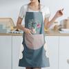 Женский фартук Водонепроницаемый бытовой ПВХ маслостойкий фартук для шеф-повара кулинария выпечка дома уборка ресторан кухонные принадлежности