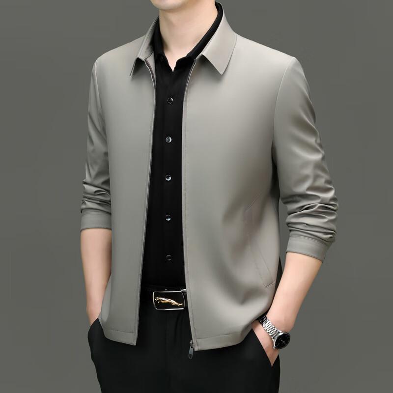 Мужская куртка в стиле business casual из шелка тутового дерева FMYC8796