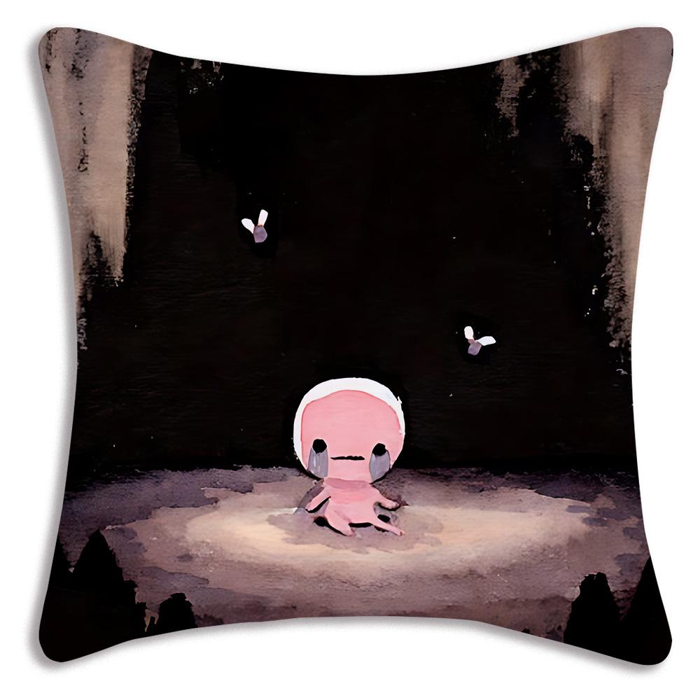 Мультяшные Наволочки The Binding of Isaac Мультяшные Декоративные Подушки для Дивана Домашние Двусторонние Короткий Плюш Милый Чехол для Подушки