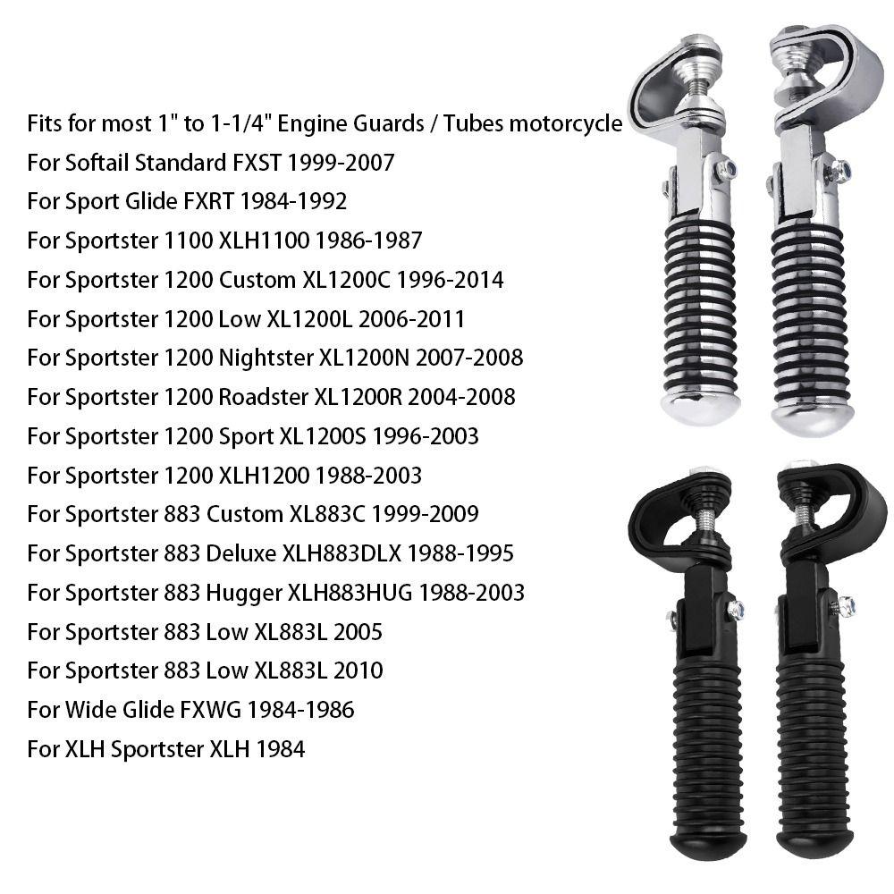26mm-31mm Bumper Guard Universal Motorcycle Foot Pegs Replacement Foot Pegs Highway Crash Bar