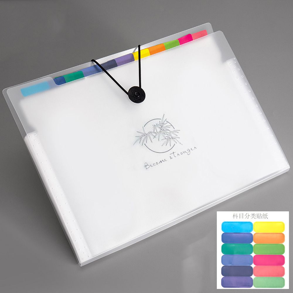 Stationery Storage Pocket File Storage Bag Ticket Holder A4 File Folder Organ Bag Document Bag