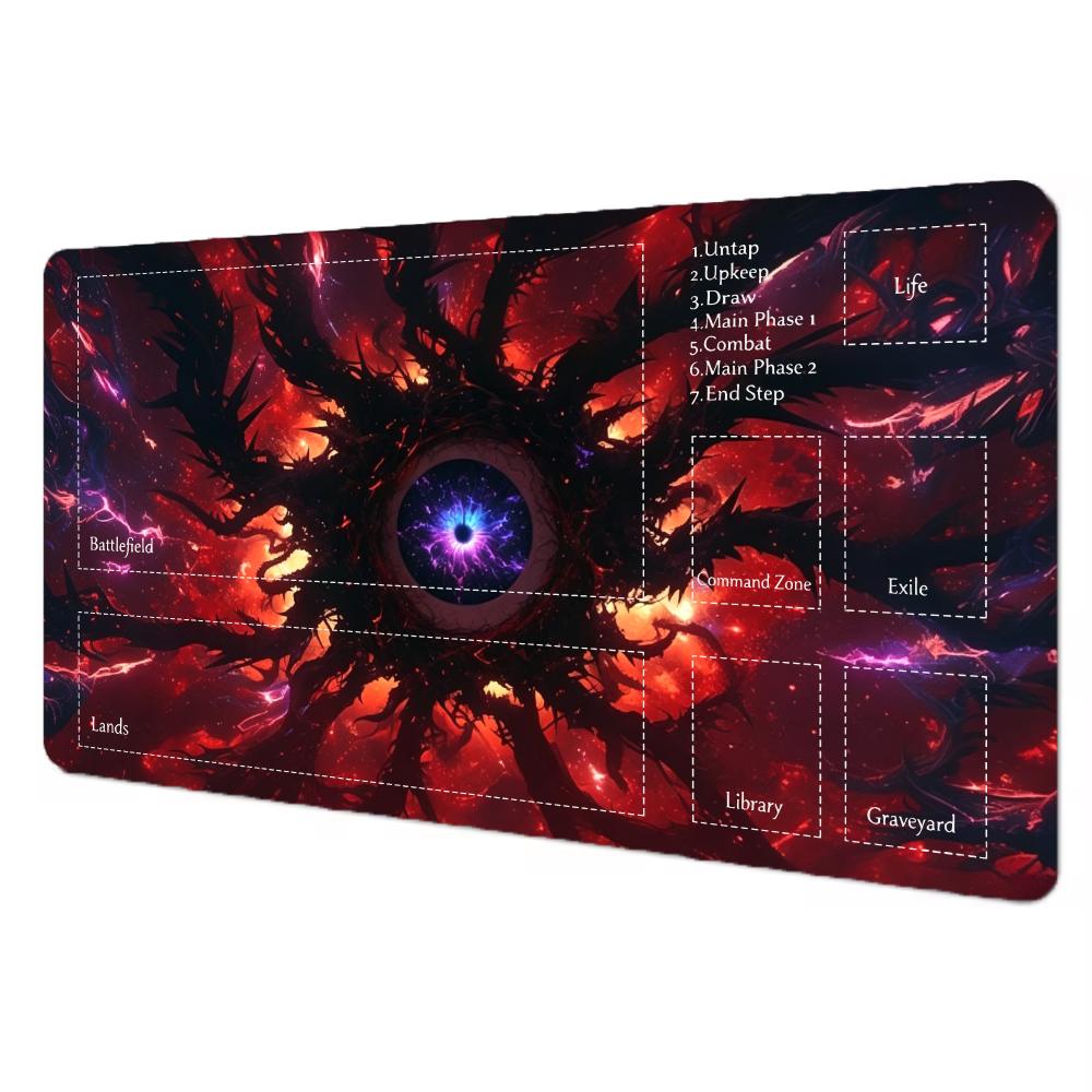Cosmic Evil Eye Mouse Pad The Magic Gathering Playmat 24"X14" MTG TCG Office Desk Mat for Work Game Laptop Rug Carpet MousePad