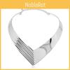 Creativity V Shaped Metal Women Collar Necklace With Fashion Design Geometric