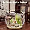Plastic Fish Bowls Round Clear Goldfish Bowl Multi-functional Aquarium Hydroponic Planter Floral Container for Table Centerpiece Home Decor