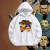 Warriors Splash Brothers hooded sweater men and women trendy basketball sports loose shoulder hoodie jacket