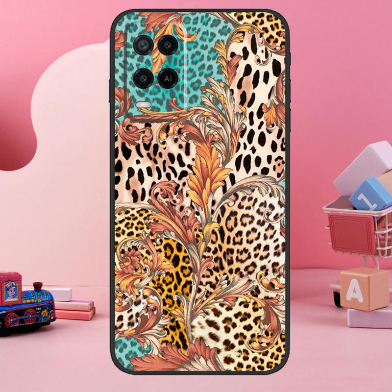 Classic Leopard Tiger Case For Oppo A98 A78 A18 A38 A58 A60 A80 A40 A77 A57 A17 A74 A54 A94 A96 A76 A16 A15 A5 Pro