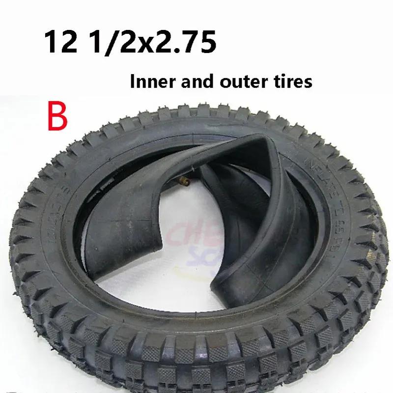 12.5x2.75 Tire 12 1/2x2.75 Pneumatic Tire Inner Tube for MX350 MX400 Scooter 49cc Motorcycle Mini Dirt Bike Tire