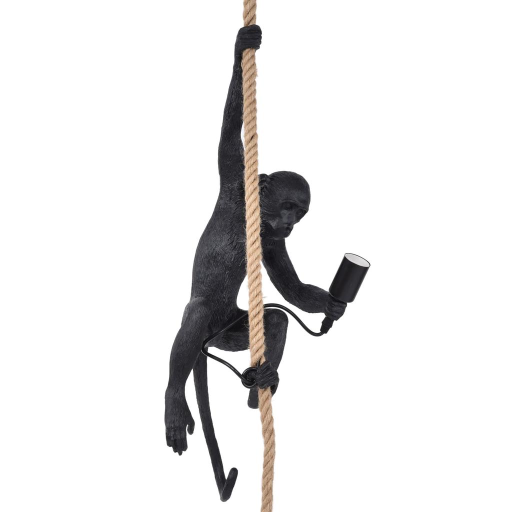 110?220 В смоляная пеньковая веревка обезьяна подвесной светильник прочные люстры обезьяна для дома