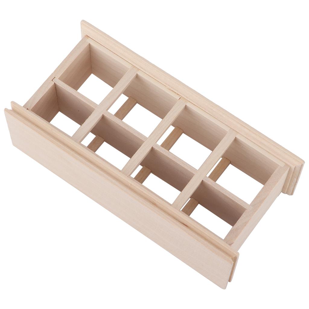 1 12 Scale Miniature Food Cake Display Doll Bakery Cabinet Wooden Display Bakery Cake Cabinet