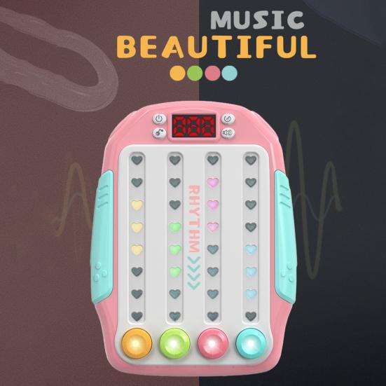 Игровая консоль Fast Push Rhythm Master для тренировки скорости реакции для детей и взрослых, портативная обучающая игровая машина со светящимся треком, игрушка