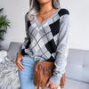BITCED European and American Autumn and Winter New College Style Diamond Casual Jumper Women's Clothing