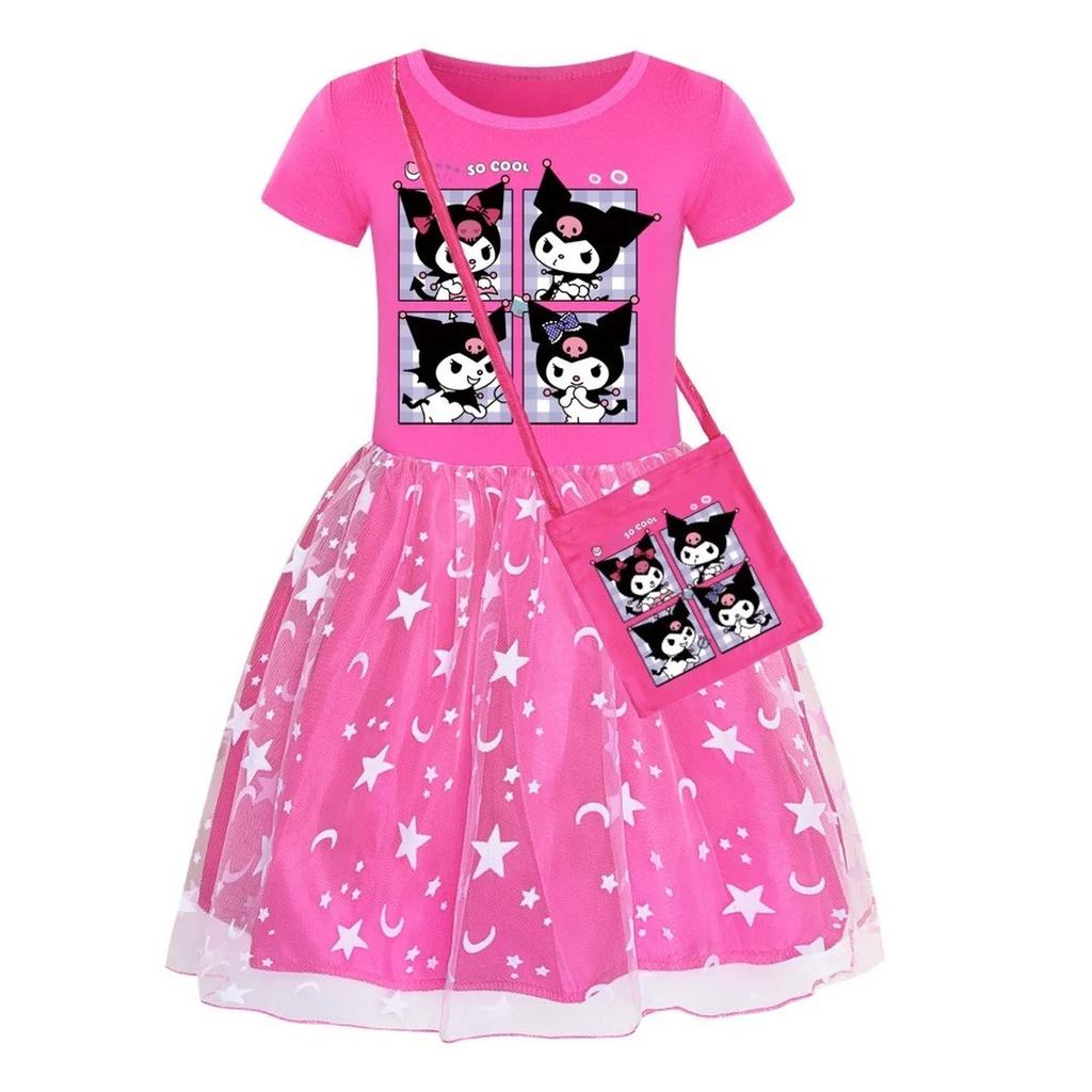 Детское платье принцессы летнее аниме мультяшное детское для девочек кружевное сетчатое платье платья для дня рождения ребенка подарки