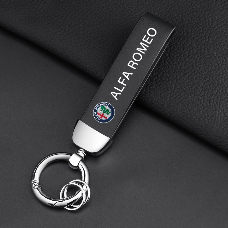 Автомобильные наклейки Для Alfa Romeo Автотовары 3D Металлическая эмблема для стайлинга автомобиля Брелок Кольца для брелка Для alfa romeo 159 147 156 giulietta