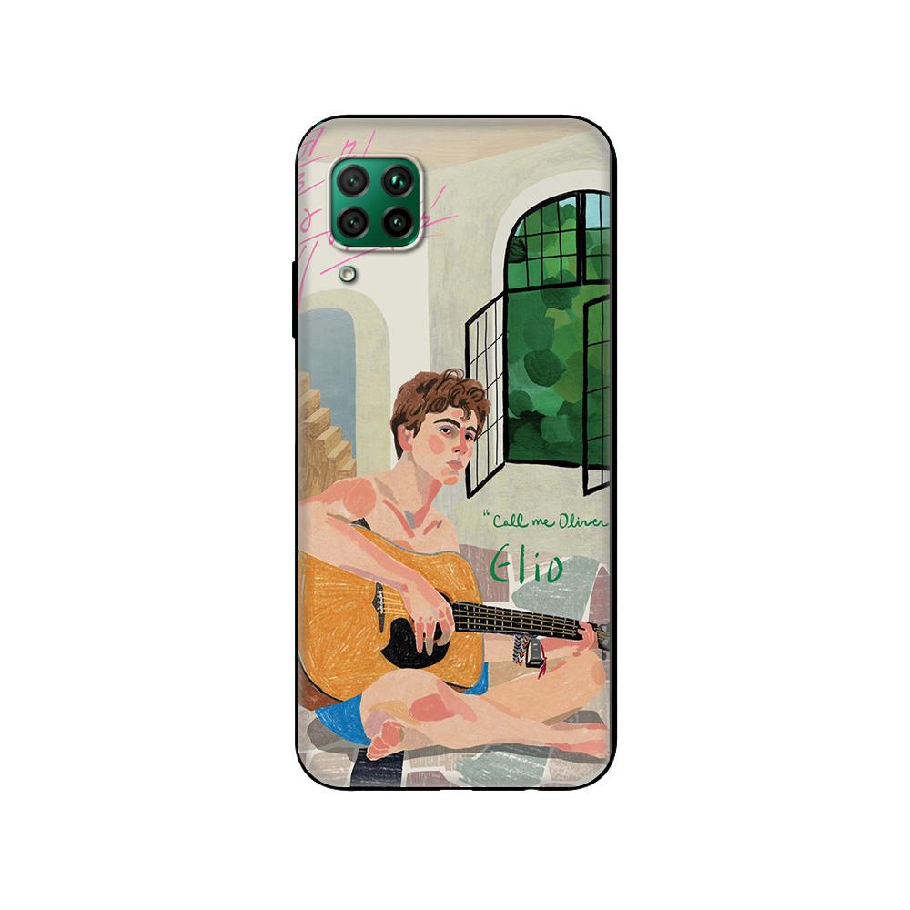 Черный чехол из ТПУ для Huawei P30 Lite P30 Pro P40, чехол для Huawei P40 LITE EP Smart 2020, чехол «Зови меня по имени»