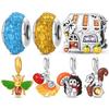 100%Стерлинг Летняя Серия Шармы Пчела Белка Еж Подвеска Подходит для Браслета 3 мм Оригинальный Браслет Сделай Сам Для Женщин Украшения