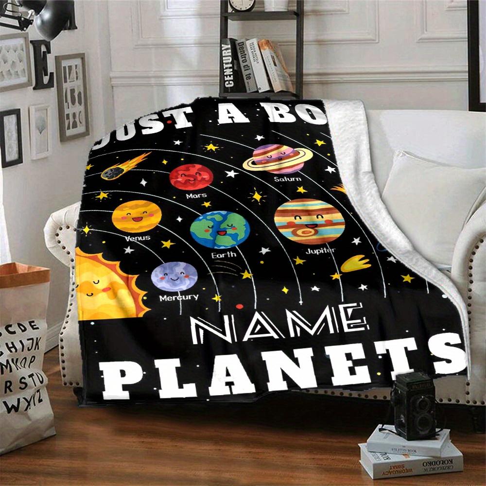 Home Space Planets Blanket Fashion Home Gift Used For Chair Office Sofa Bed Camping Soft And Warm Giving Friends And Relatives Birthday Gifts
