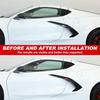 Red Silicone Door Anti-Collision Sticker Trim For Corvette C8 +