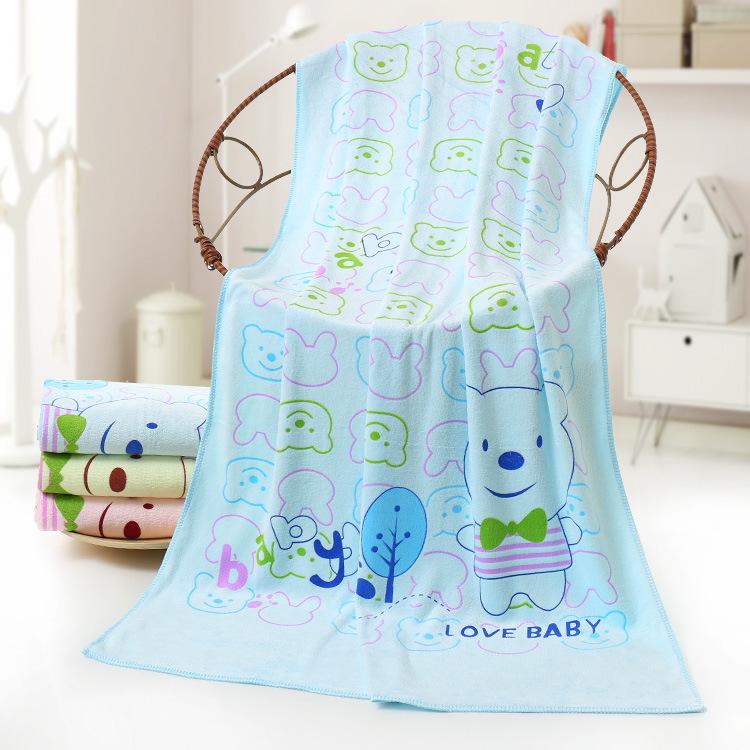 Cartoon Printed Absorbent Children's Quick-drying Bath Towel