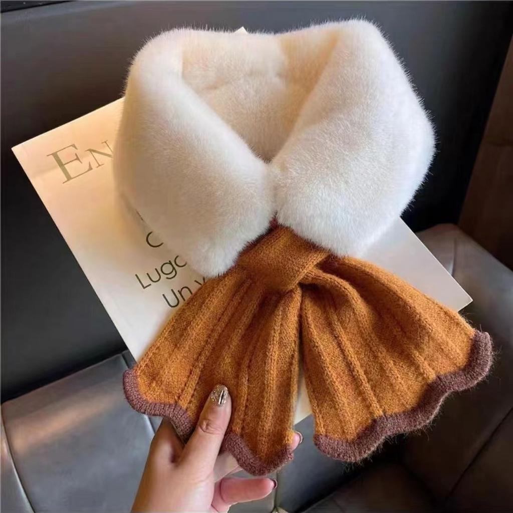 Women's Scarf Autumn and Winter Outdoor Warm Cross Neck Cover Scarf