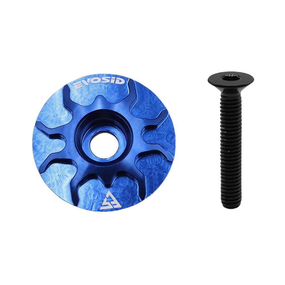 Bicycle Headset Cap MTB Road Bike Stem Headset Top Cap Cover with Screw Bicycle Stem Top Cap Bike Stem Cover