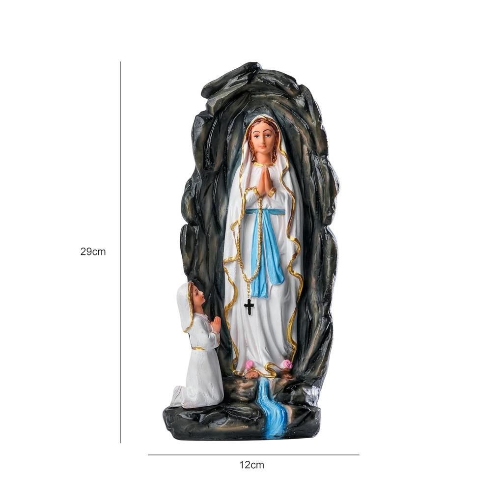 Грот Девы Марии и статуи девочек Первое Святое Причастие Подарки на День Рождения для девочек Богоматерь Лурдская Христианский Декор для дома Идол Бога Выставочный экземпляр