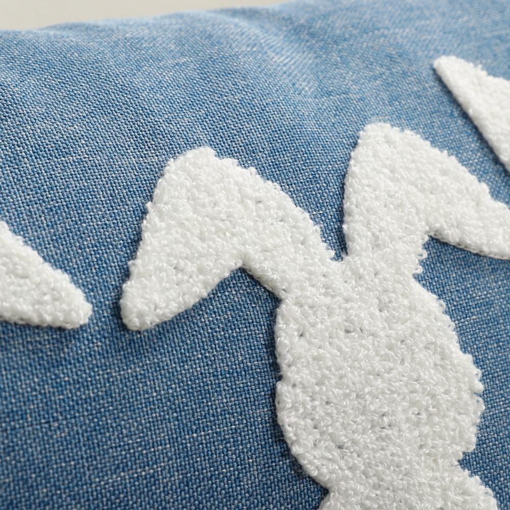 Three-dimensional Design Throw Pillow Cover Embroidered Waist Cushion Cover Pillowslip Sofa