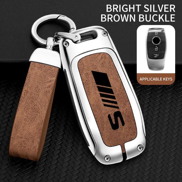 Чехол для ключей из цинкового сплава для Mercedes Benz S Class W221 W222 W223 S320 S350 S400 S450 S500, брелок для ключей Benz, аксессуары
