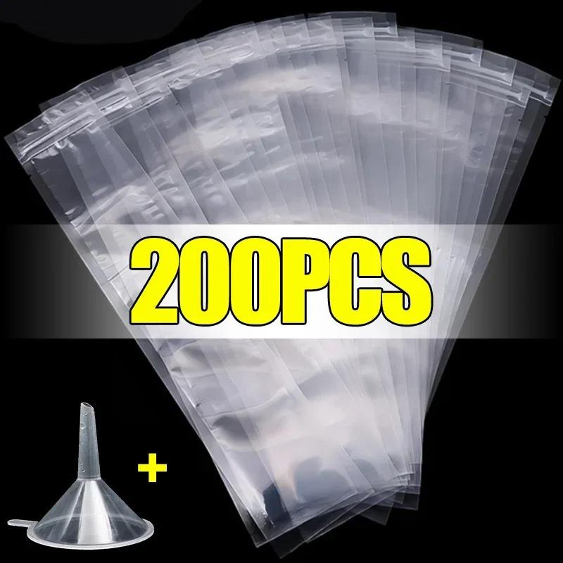 Летние одноразовые пакеты для мороженого на палочке, самодельные пакеты для мороженого, большие герметичные пакеты для заморозки, пакеты для сока, йогурта, смузи с воронкой и инструментами