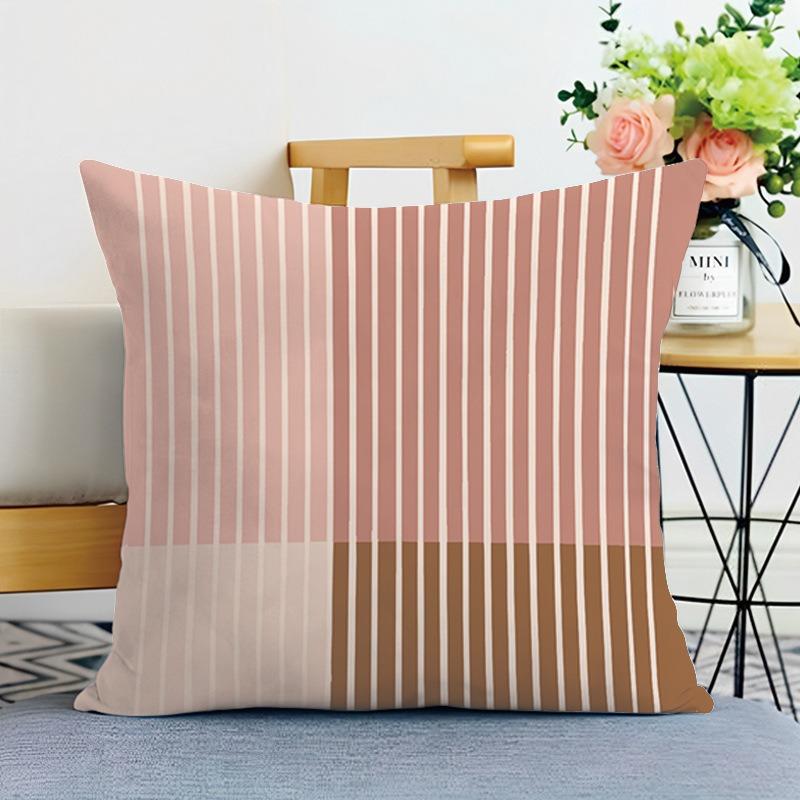 Легкая Роскошная Простая Печатная Декоративная Наволочка Спальня Гостиная Квадратная Подушка Наволочка