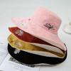 Cotton Daisy Bucket Hat Double-sided Beach Sun Cap Fashion Fisherman Hat Summer
