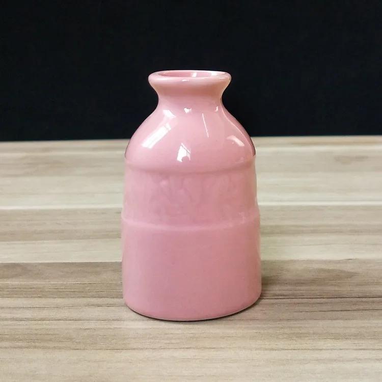 1 шт., мини-керамическая ваза ярких цветов, настольный цветочный горшок, домашняя ароматерапия, цветочная композиция, ваза, гидропоника, украшения для дома, ремесла