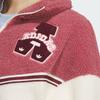 Adidas Куртка Originals Collegiate Jacket Series Color Block Outdoor Casual Sports на молнии с воротником-стойкой Женская куртка Deep-Pink Cream JD6370