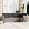 VidaXL Garden Lounge Set with Cushions 5 Pcs, Patio Sofas, Patio Furniture Set, Outdoor Furniture, Grey 3253669