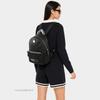 [Pre-Owned] Trilogie Stark Visetos Metal Logo Decorated Monogram Chain Leather Backpack Small - Very Good #18FROG9