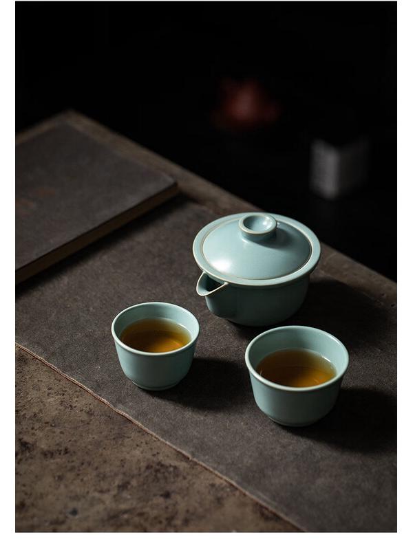 Portable Ceramic Travel Tea Set