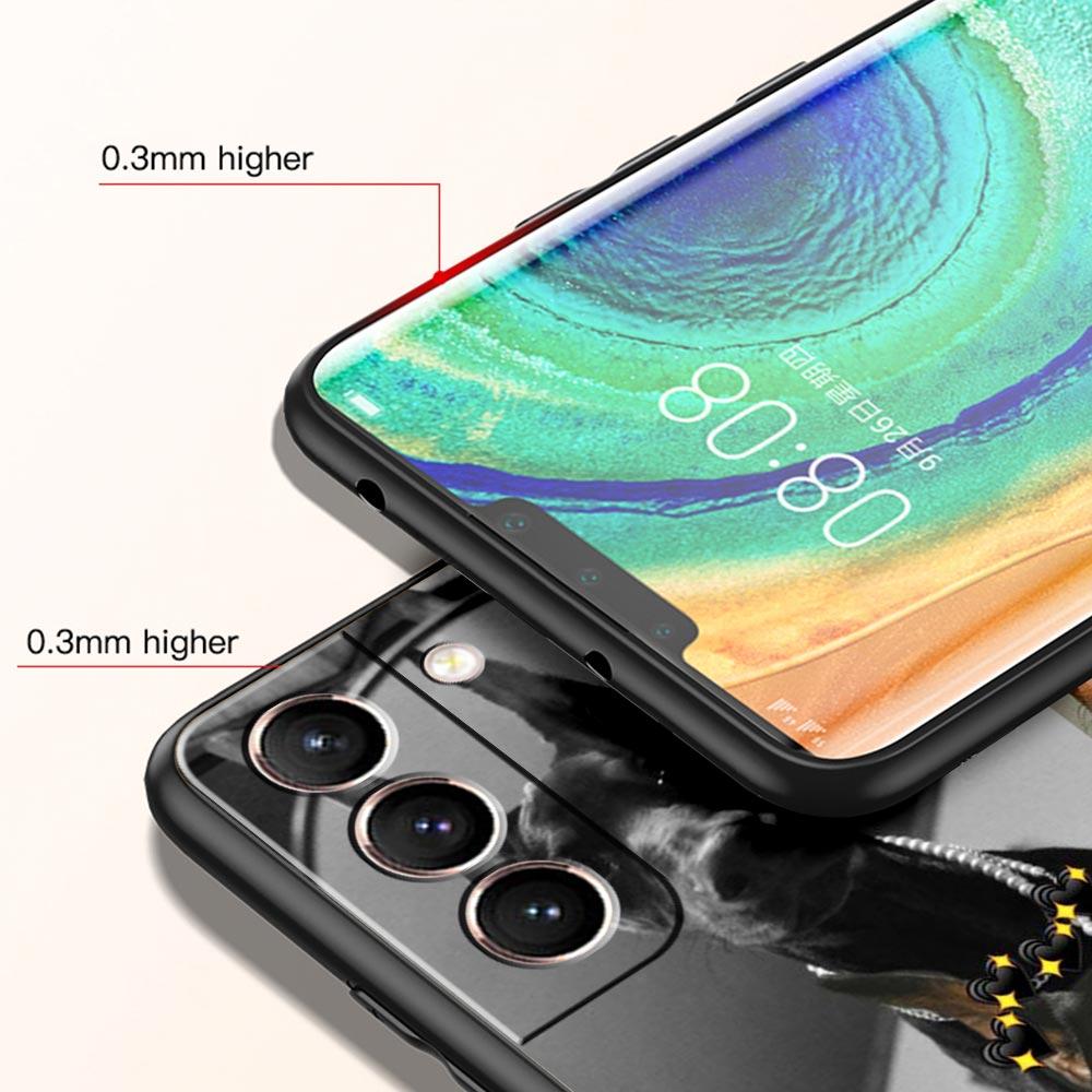 Чехол для телефона с изображением добермана для Samsung Galaxy S26 S25 S24 S23 S22 S20 S21 FE Ultra S25 Edge Plus 5G Мягкий ТПУ Чехол Fundas Capas Сумка